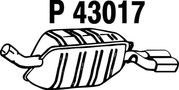 Rear Muffler (P43017)