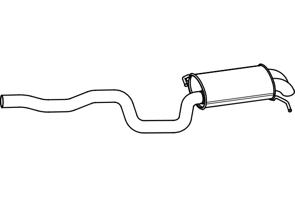 Rear Muffler (P7128)