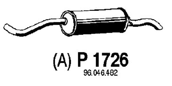 Rear Muffler (P1726)