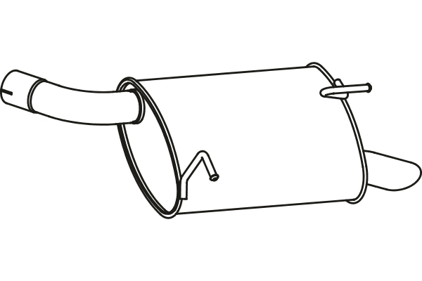 Rear Muffler (P4136)