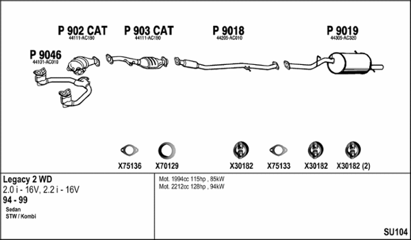 Exhaust System (SU104)