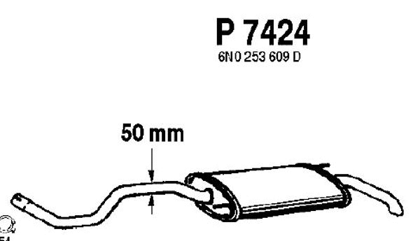 Rear Muffler (P7424)