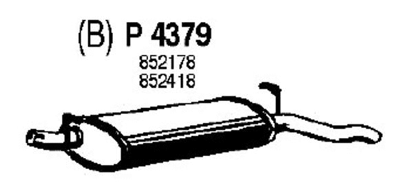 Rear Muffler (P4379)