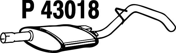 Centre Muffler (P43018)