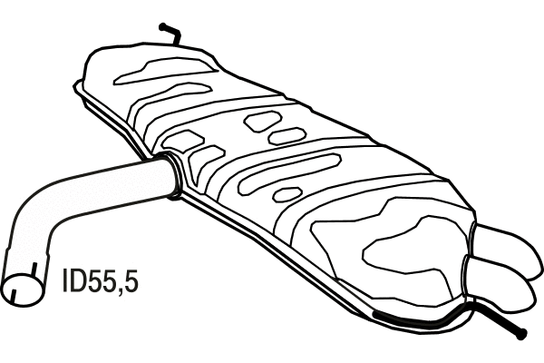 Rear Muffler (P72085)