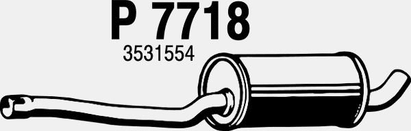 Centre Muffler (P7718)