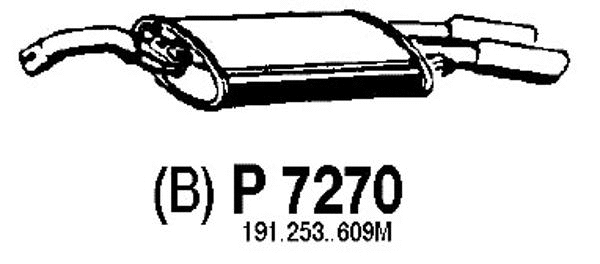 Rear Muffler (P7270)