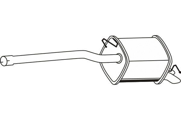 Rear Muffler (P7176)