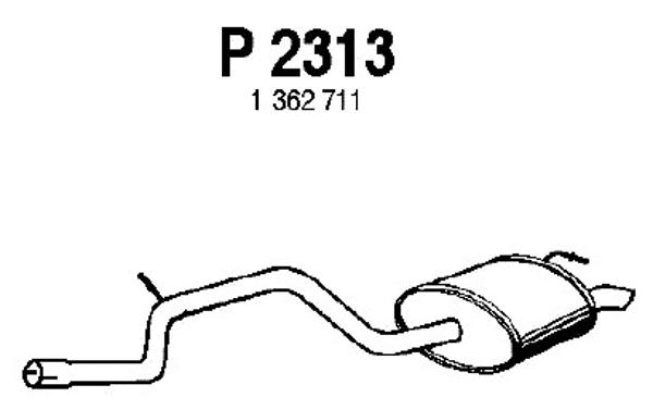Rear Muffler (P2313)