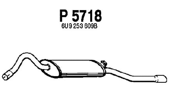 Rear Muffler (P5718)