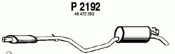 Rear Muffler (P2192)