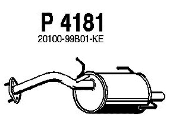 Rear Muffler (P4181)