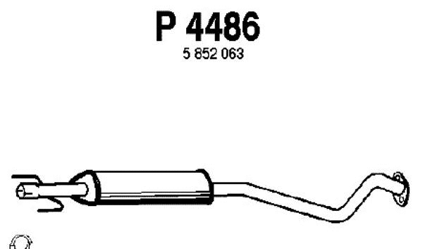 Centre Muffler (P4486)