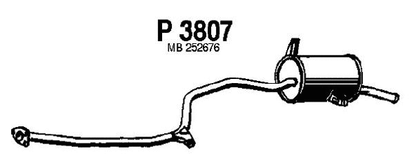 Rear Muffler (P3807)