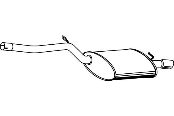 Rear Muffler (P1324)