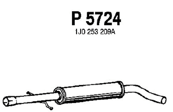 Centre Muffler (P5724)