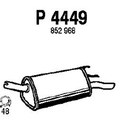Rear Muffler (P4449)