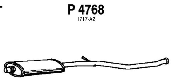 Centre Muffler (P4768)