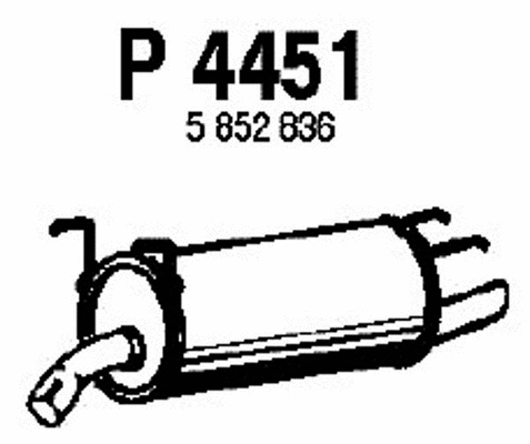 Rear Muffler (P4451)