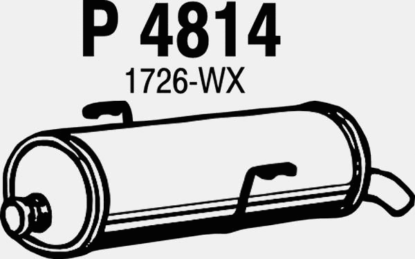 Rear Muffler (P4814)