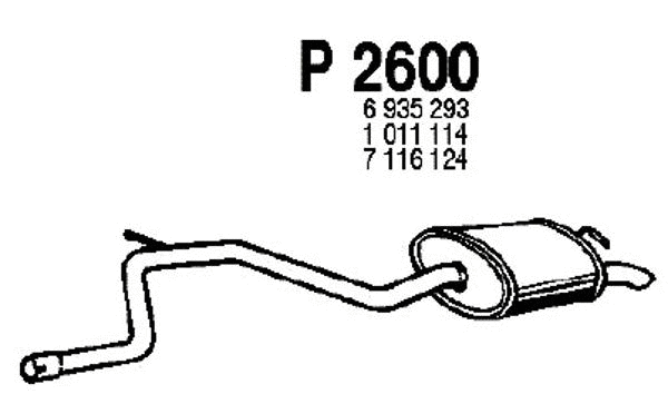 Rear Muffler (P2600)