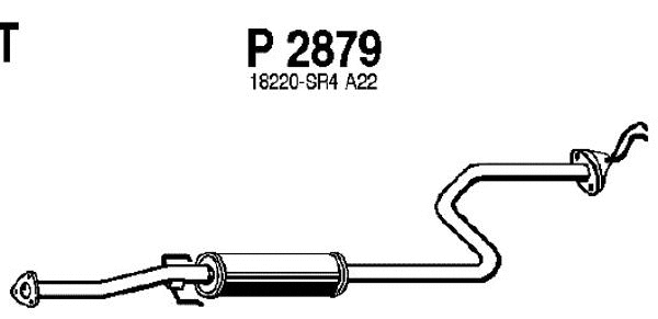 Rear Muffler (P2879)