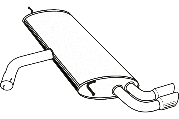 Rear Muffler (P11045)