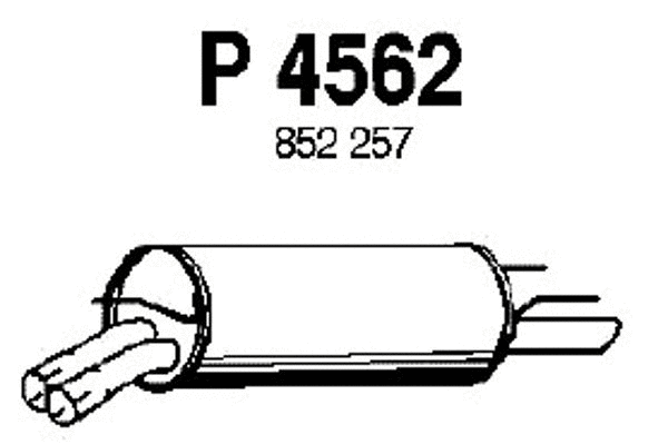 Rear Muffler (P4562)