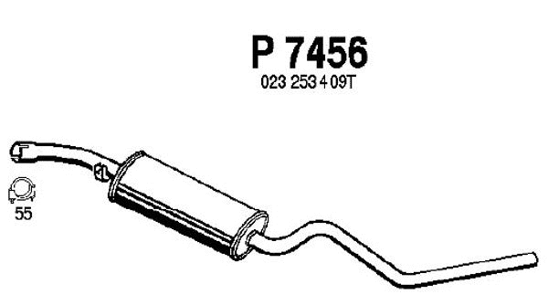 Centre Muffler (P7456)