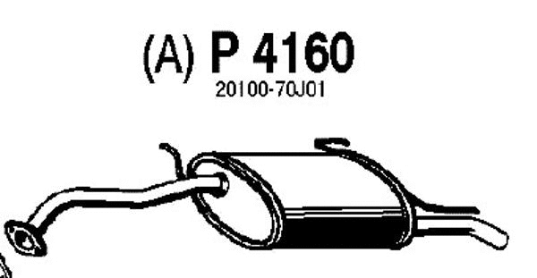 Rear Muffler (P4160)