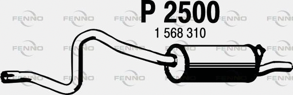 Rear Muffler (P2500)