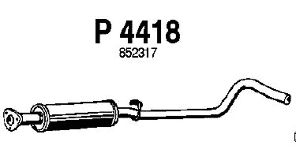 Centre Muffler (P4418)