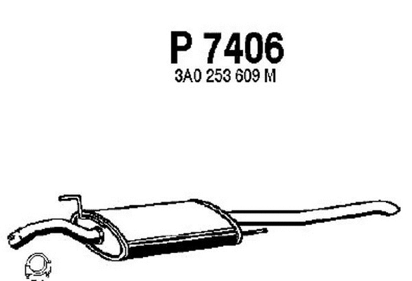Rear Muffler (P7406)