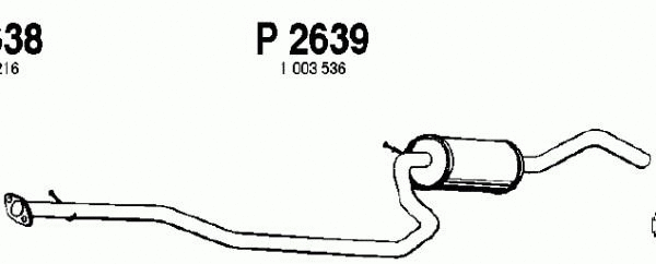 Centre Muffler (P2639)