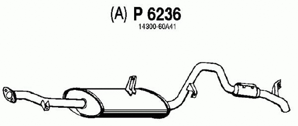 Rear Muffler (P6236)
