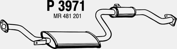 Centre Muffler (P3971)