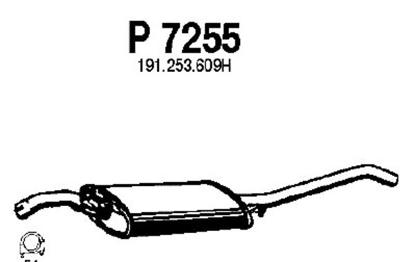 Rear Muffler (P7255)