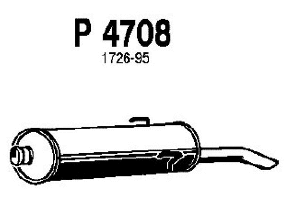 Rear Muffler (P4708)