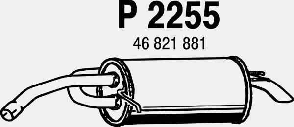 Rear Muffler (P2255)