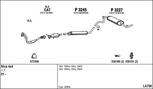 Exhaust System (LA706)