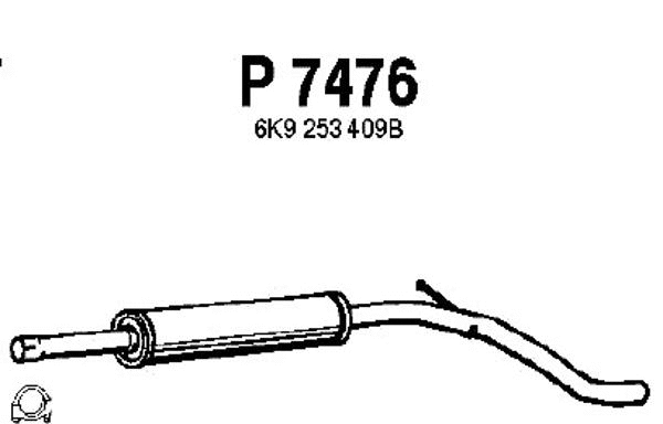Centre Muffler (P7476)