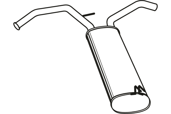 Rear Muffler (P1861)