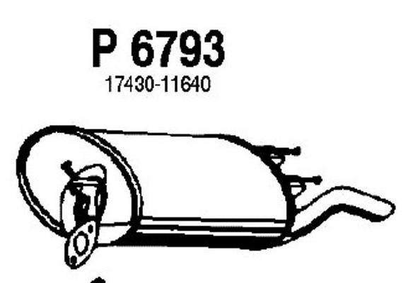 Rear Muffler (P6793)