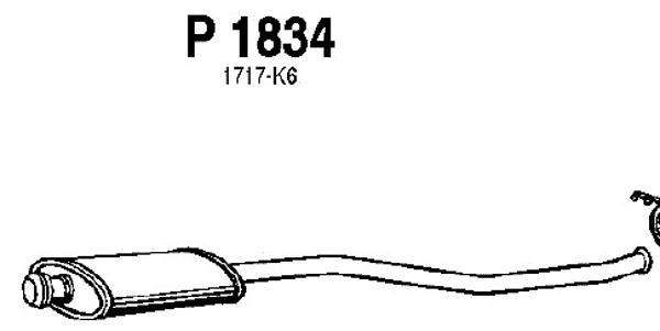 Centre Muffler (P1834)