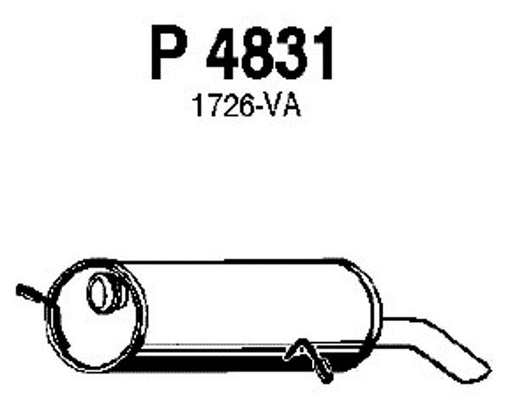 Rear Muffler (P4831)