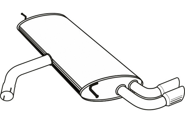 Rear Muffler (P11034)