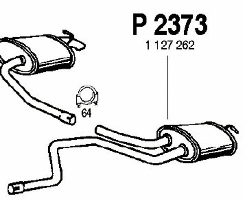 Rear Muffler (P2373)