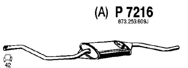 Rear Muffler (P7216)