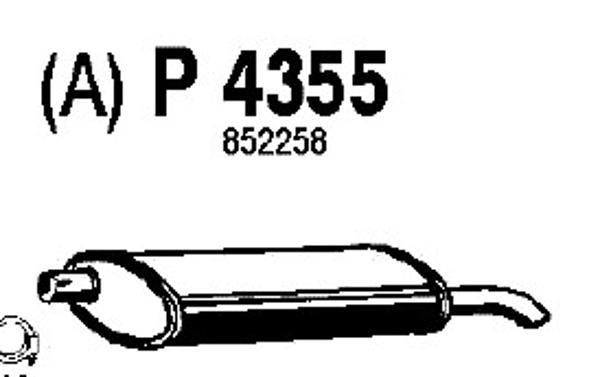 Rear Muffler (P4355)