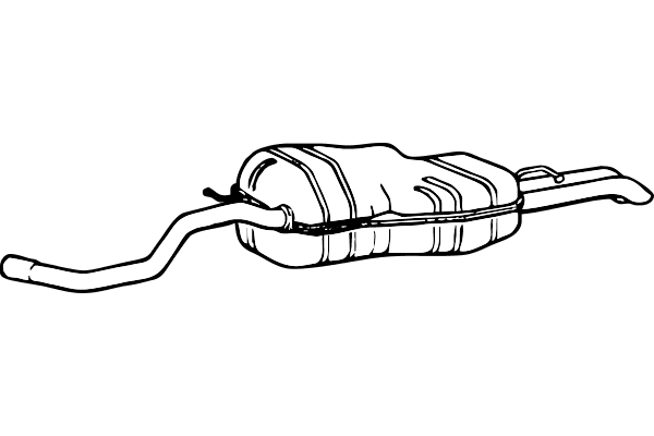 Rear Muffler (P7484)
